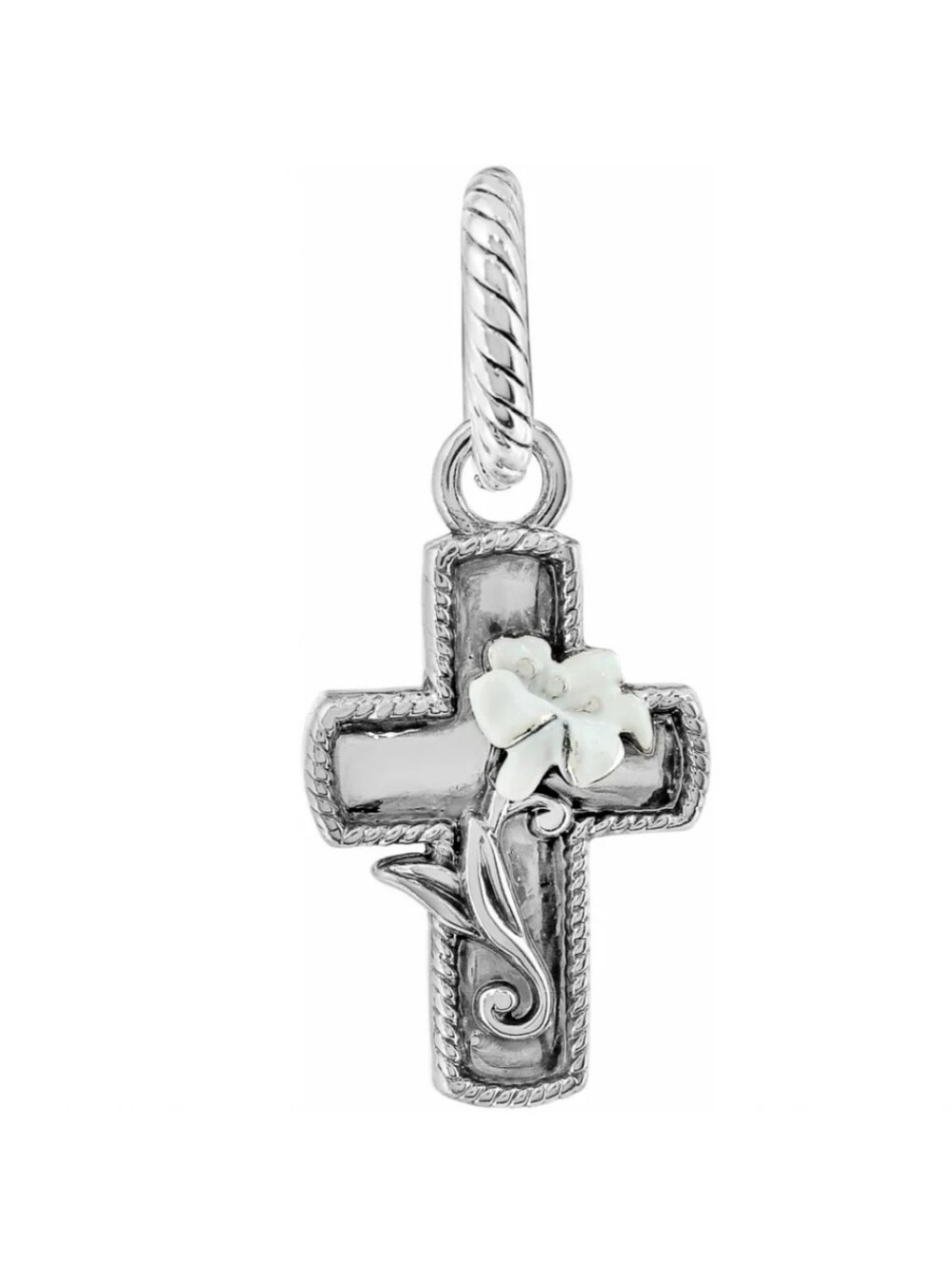 Brighton Easter Lily Cross Charm